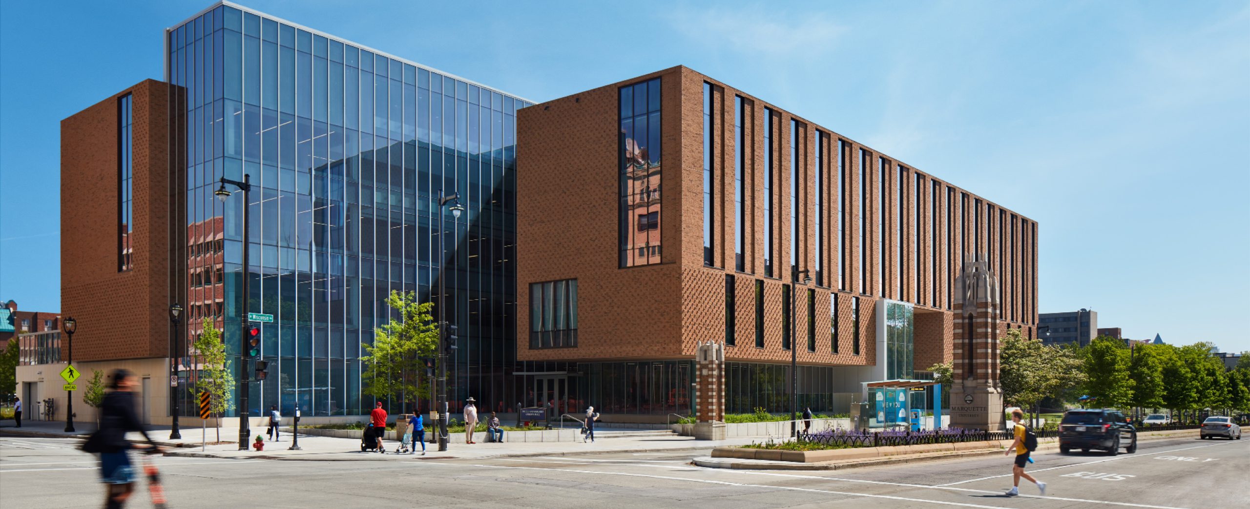 Marquette University_Dr. E. J. and Margaret O’Brien Hall_Exterior_ 16th + Wisconsin