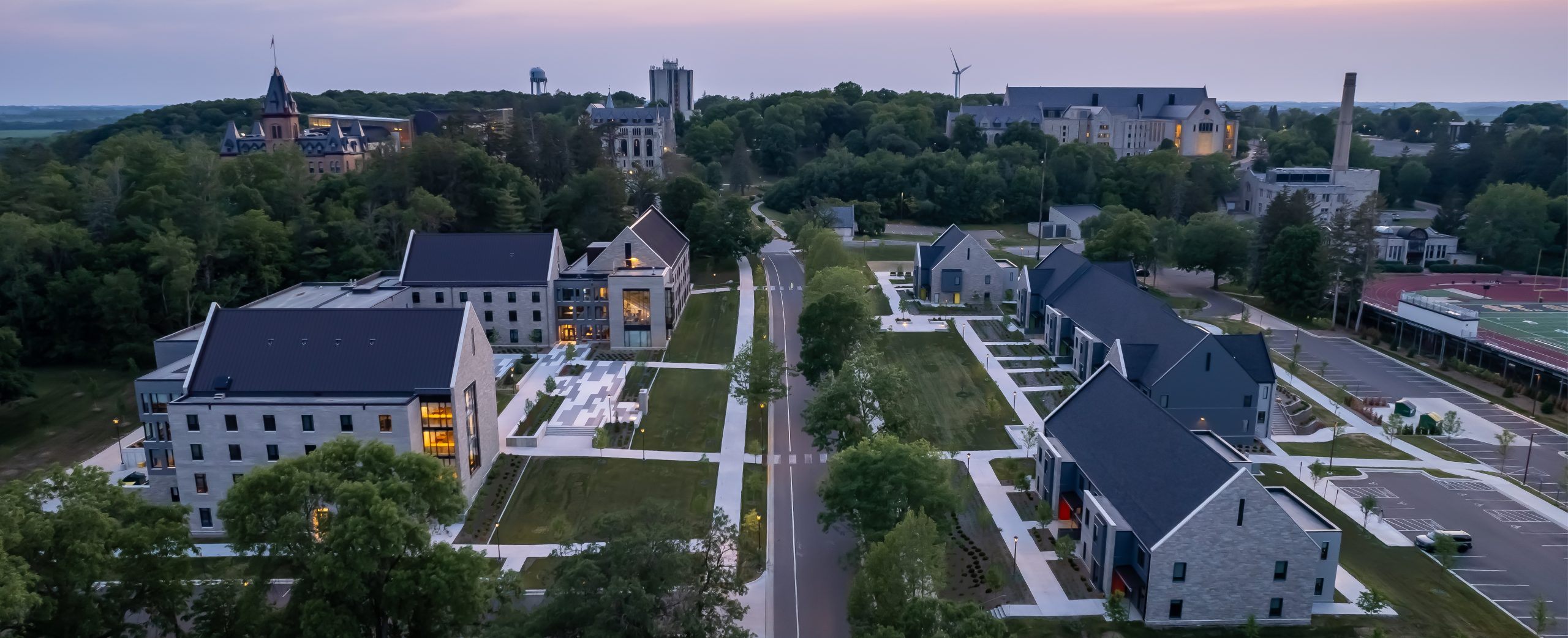 St. Olaf College_Ole Avenue Student Housing_Aerial